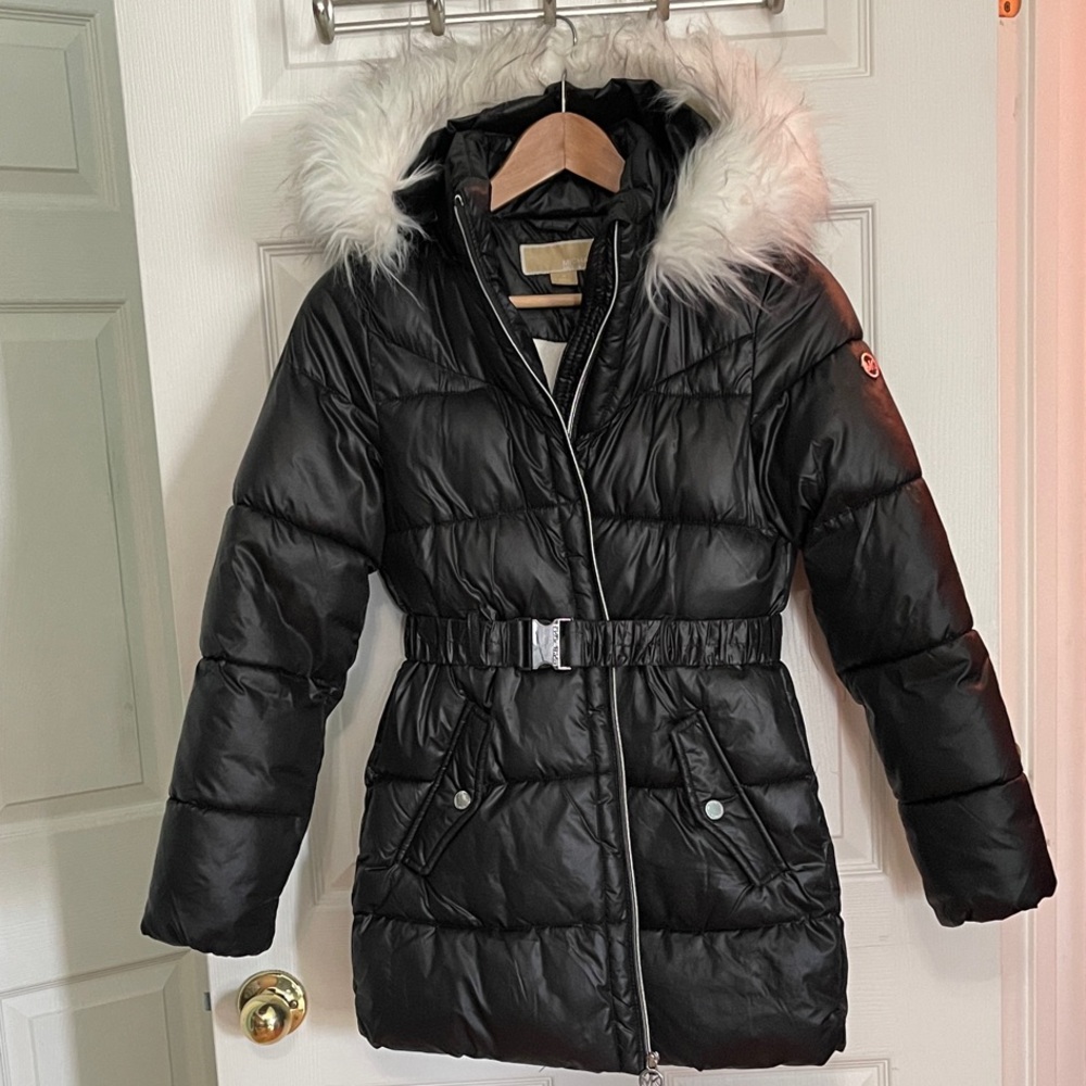 Michael Kors Black Quilted Puffer Coat